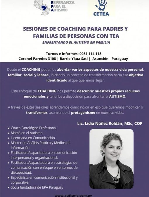 Coaching para padres y familias de personas con TEA